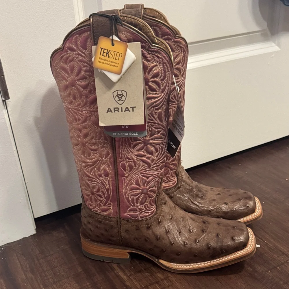 Ariat Donatella Ostrich Boots - Picture 2 of 5
